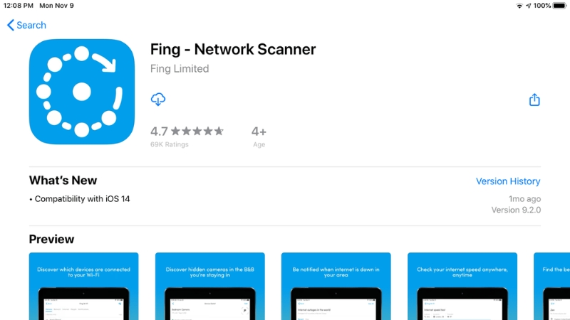 Kiểm tra ai đang dùng WiFi qua ứng dụng Fing