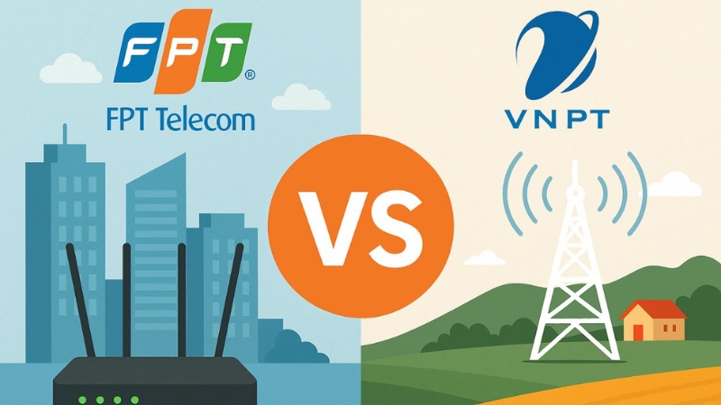 So sánh mạng VNPT và FPT cái nào tốt hơn năm 2025?