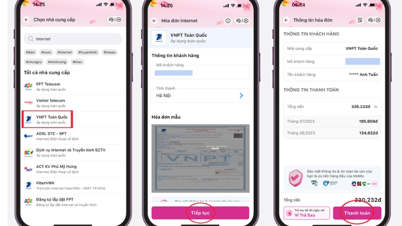 Thanh toán qua ví điện tử