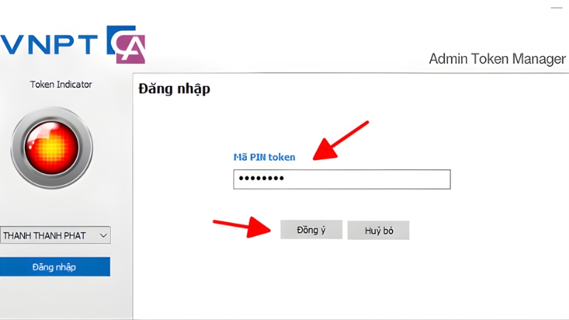 Gia hạn trên phần mềm VNPT-CA Token Manager