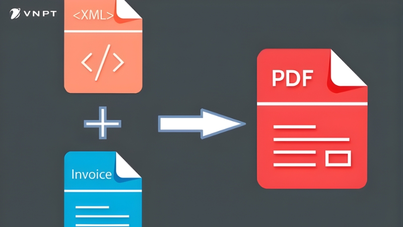 Hóa đơn sau khi phát hành được gửi qua email dưới dạng PDF và XML